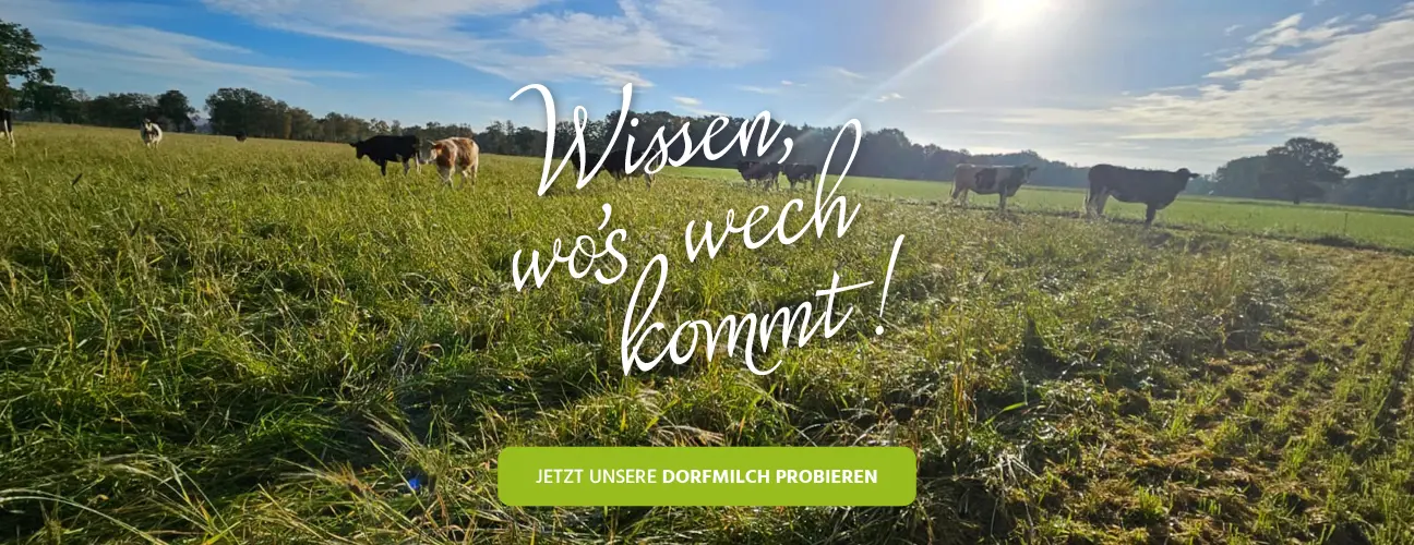 Wissen wo's wech kommt - Dorfmilch Produkte kaufen